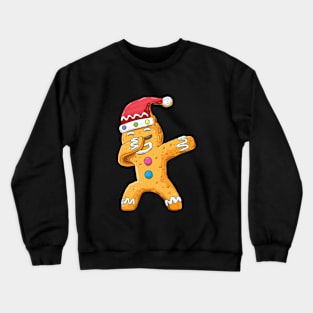 Dabbing gingerbread Dab Christmas cookies funny Baker Crewneck Sweatshirt